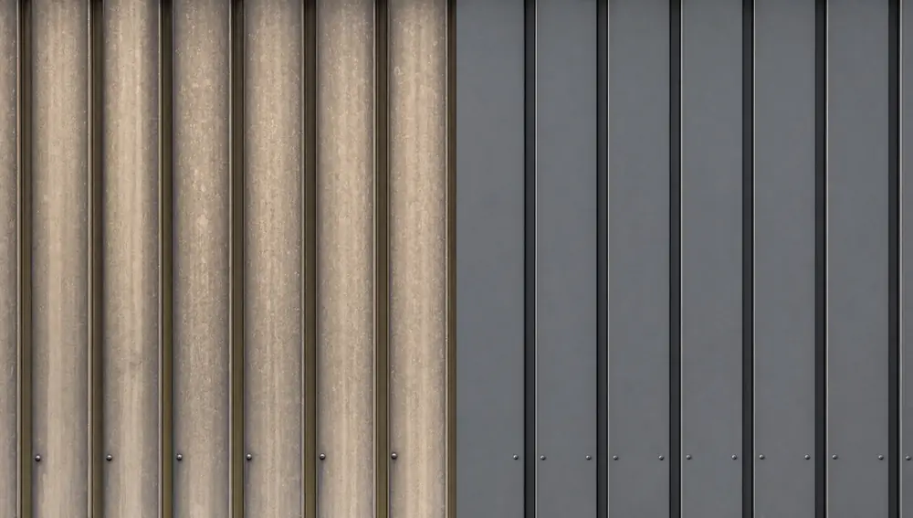 Before and after: cladding spraying services