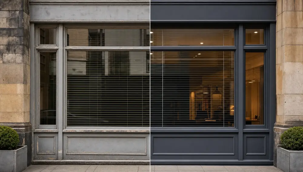 Before and after: commercial spray painting services
