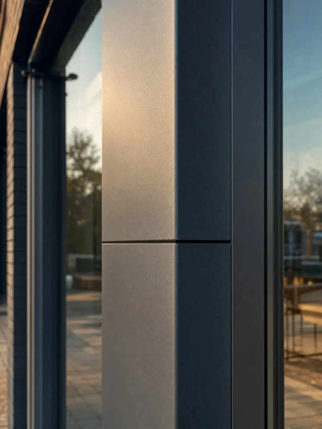 Close-up of the flawless commercial spray finish