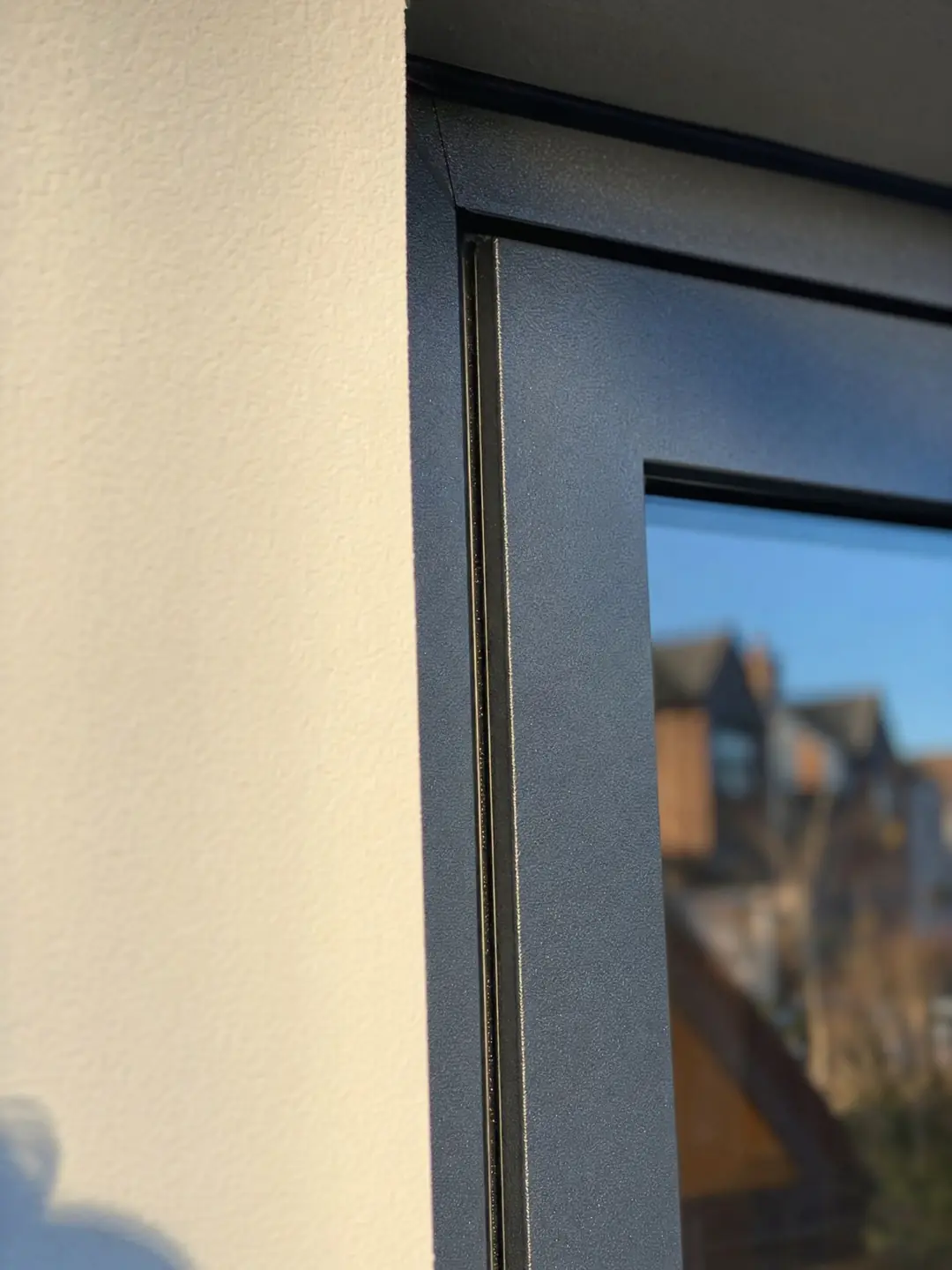 Close-up of the flawless exterior finish spray finish