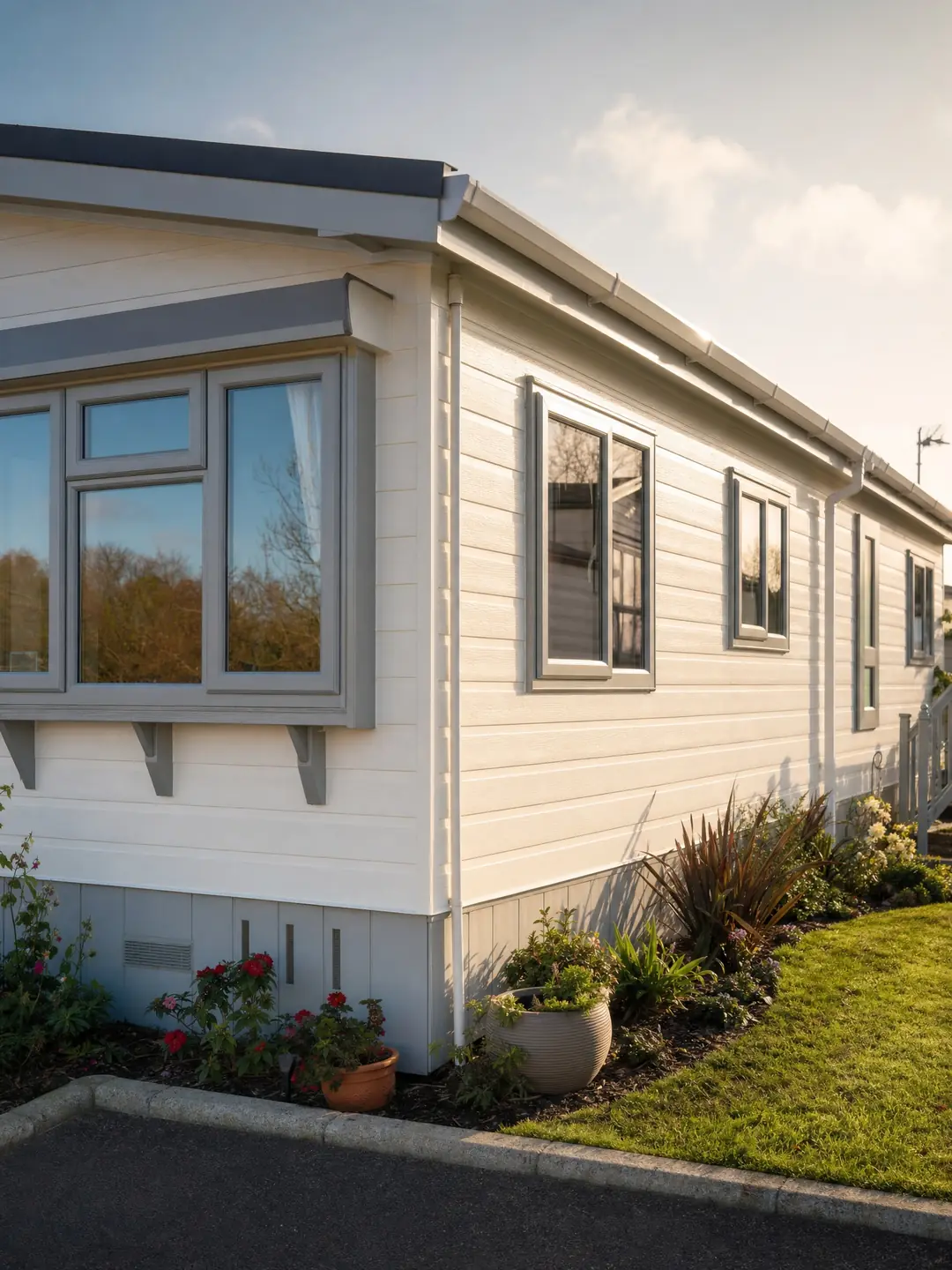 The finished park homes spray finish